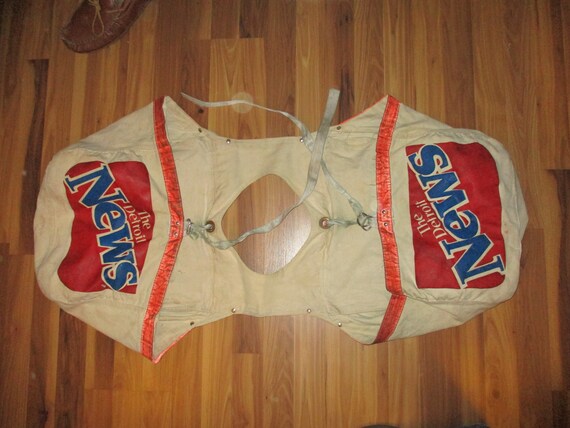 Newspaper Carriers Bag - 1980s Detroit News Double