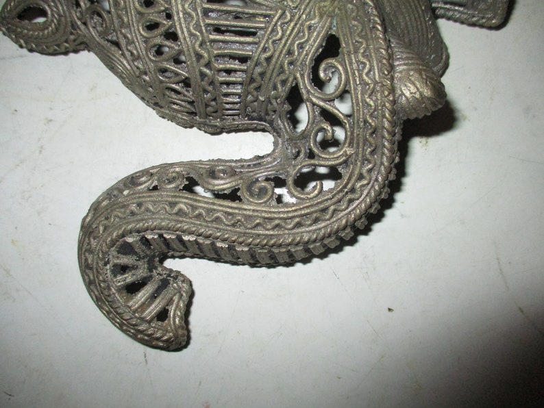 Elephant Head Wall Decor in Style of Silver Filigree Fun Etsy