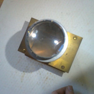 Antique Film Negative Viewer - Unusual 5.5" x 4.5" x 8" high single lens for 35mm film