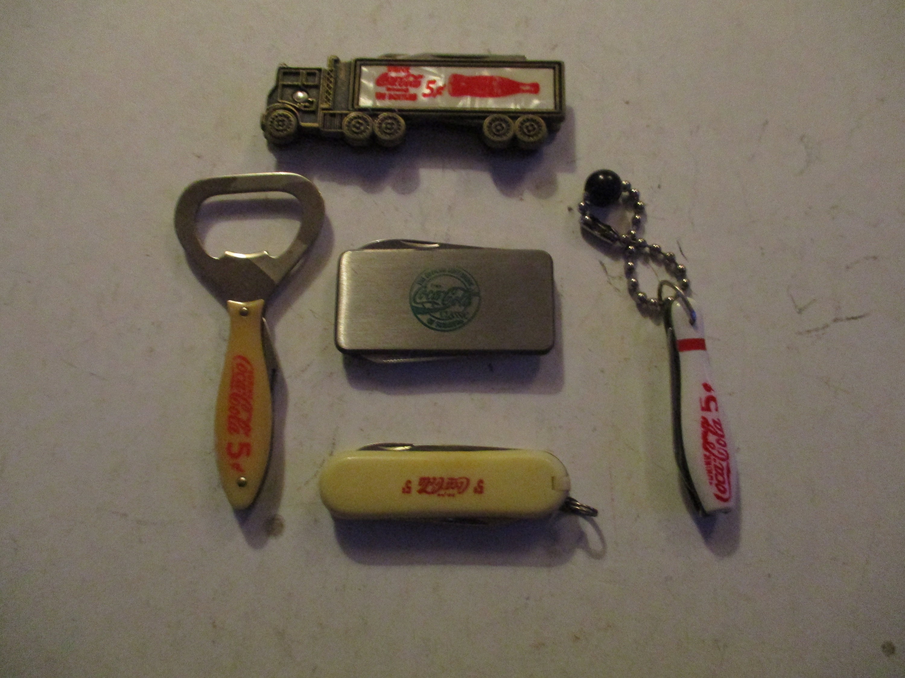 Coca-cola Pocket Knife Collection - 5 Different Styles in Great
