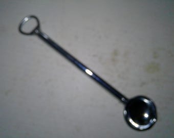 Chrome Bar Multitool - 1960s MCM 9.75" long spoon/muddle/bottle opener/corkscrew in streamlined form