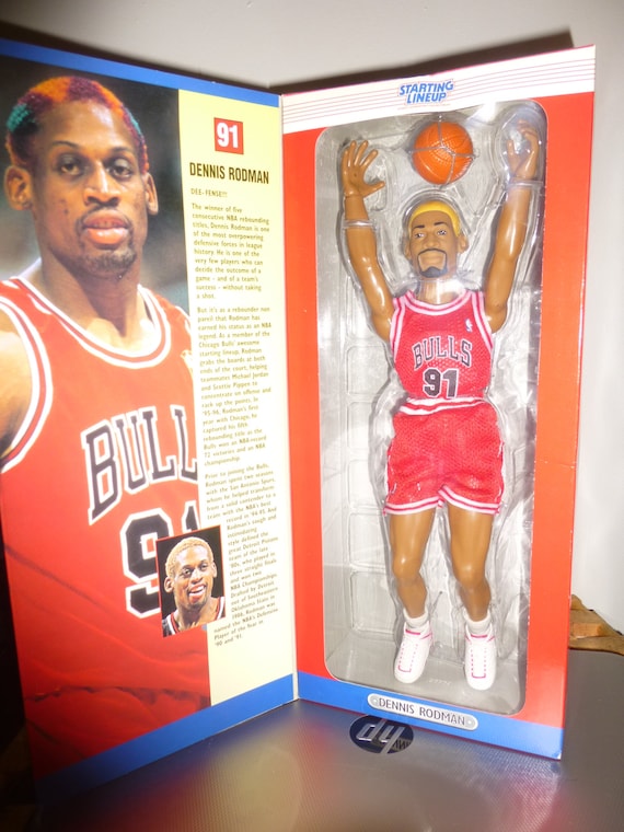 NBA Dennis Rodman 12 inch White Jersey Action Figure