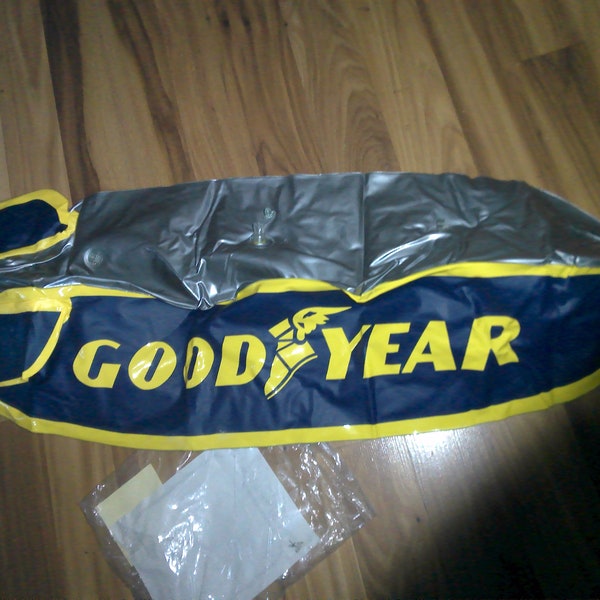 Goodyear Blimp - Mint Condition 1990s Goodyear Tires 30" long form - never inflated - rare form of classic shape - Alvimar - INflatables