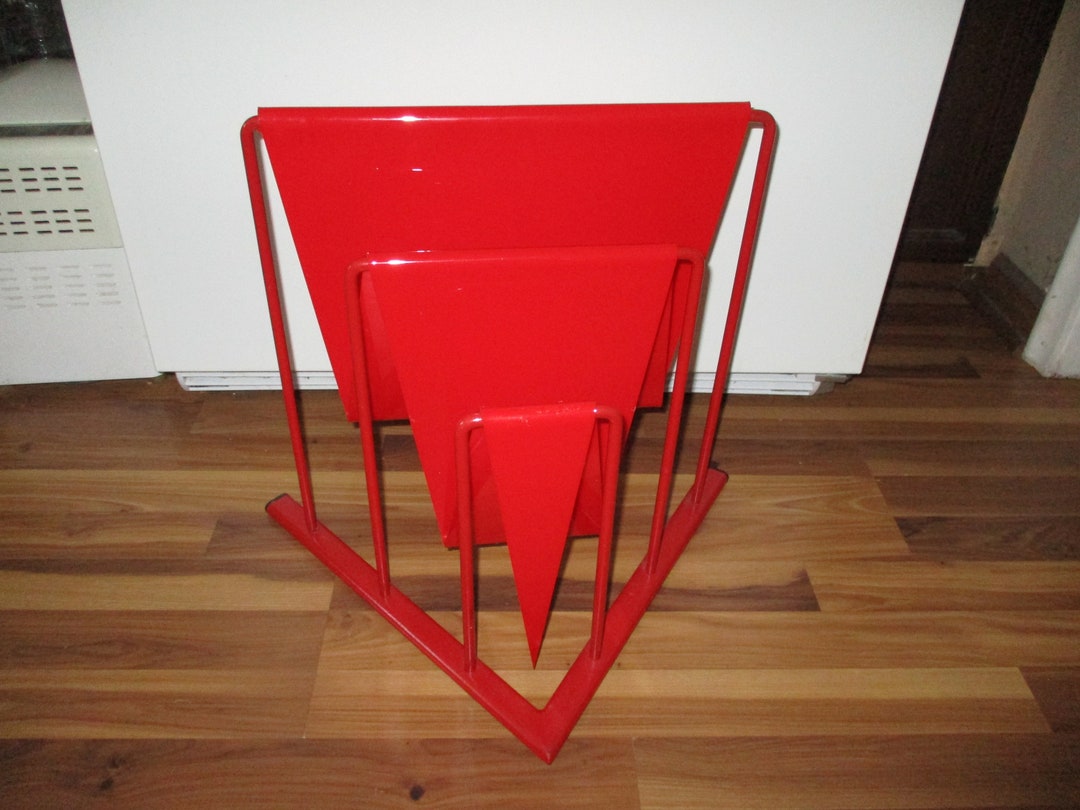 Pop Art Magazine Rack - Rare and Unusual Lucite and Steel Form in ...