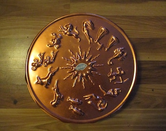 Zodiac Baking Pan Cake and Jello Mold - Fun and functional 12.1" x 2.25" deep wall decor with 12 astrology signs around a sunburst by Mirro