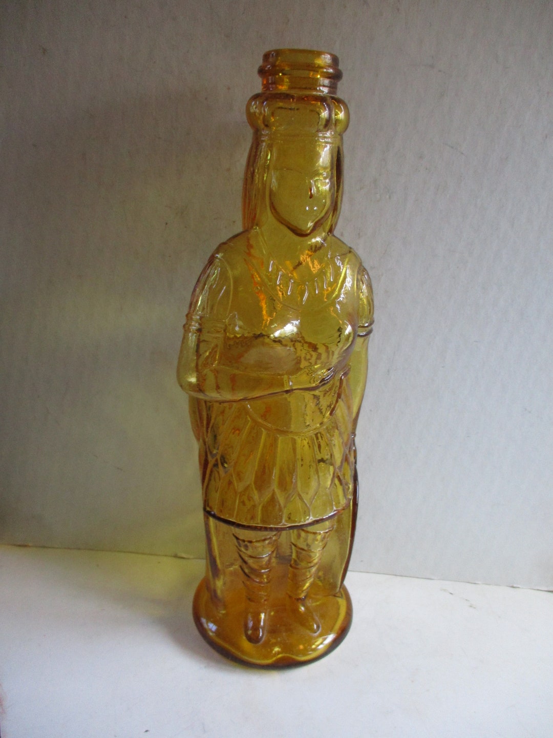 Brown's Celebrated Indian Herb Bitters 12 Bottle 3.5 Diam. in Shape of Native American Woman