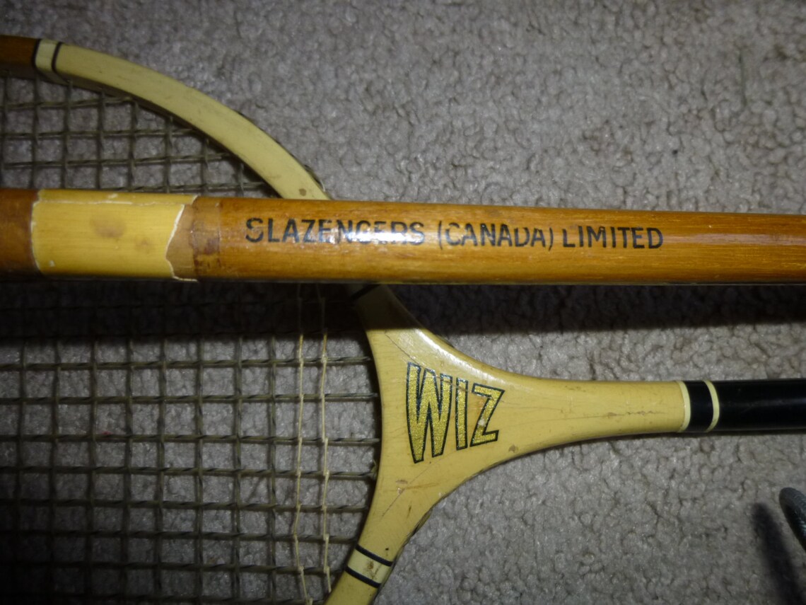 Antique Badminton Rackets Set of 2 by Slazengers of Canada Etsy