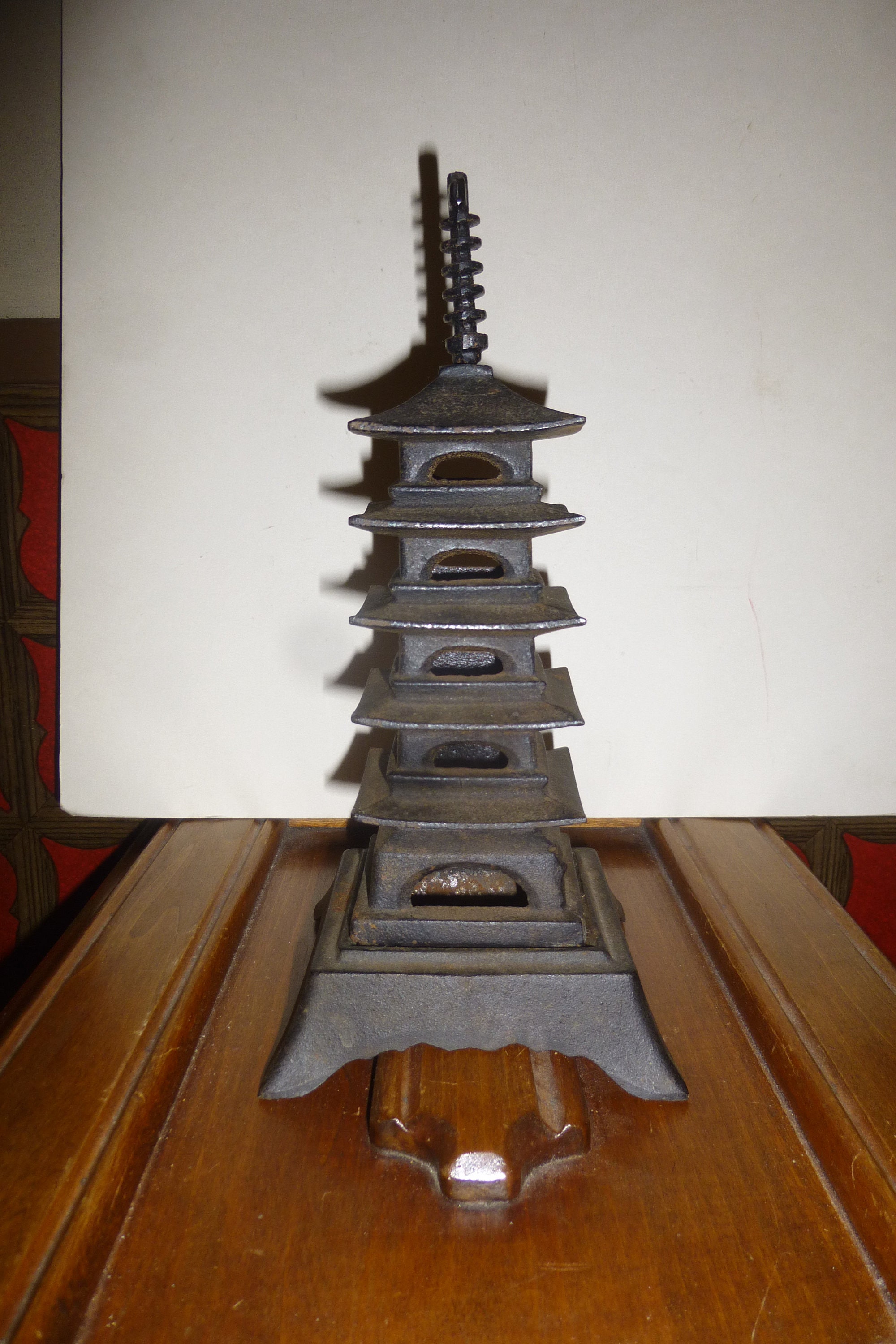 Cast Iron Pagoda Incense Burner 5 level pierced form on all Etsy