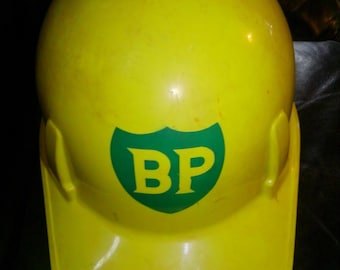 Superlite Work Helmet -  50s-60s Lightweight Pressed Aluminum -adjustable from size 6.5 to 8 head straps and liner in very good condition