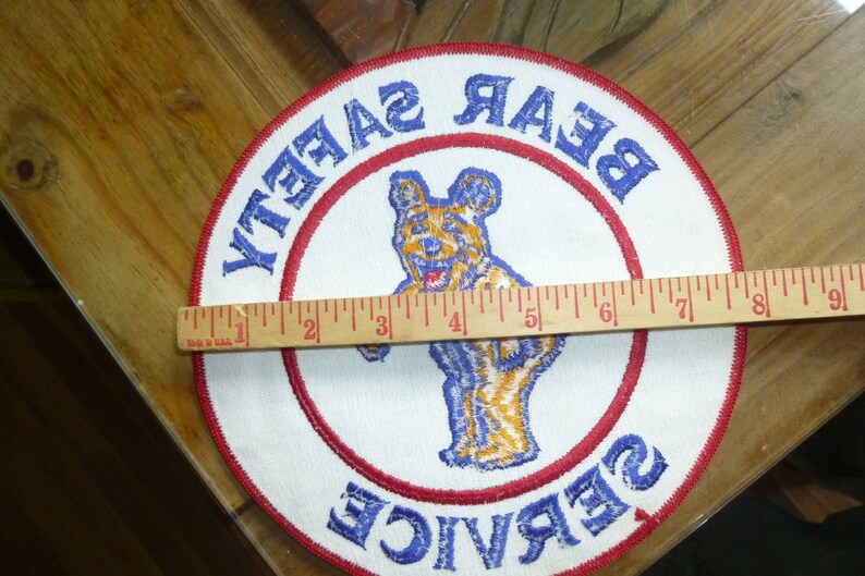 Bear Safety Service Vintage 1970s Bears Automotive Patch Etsy