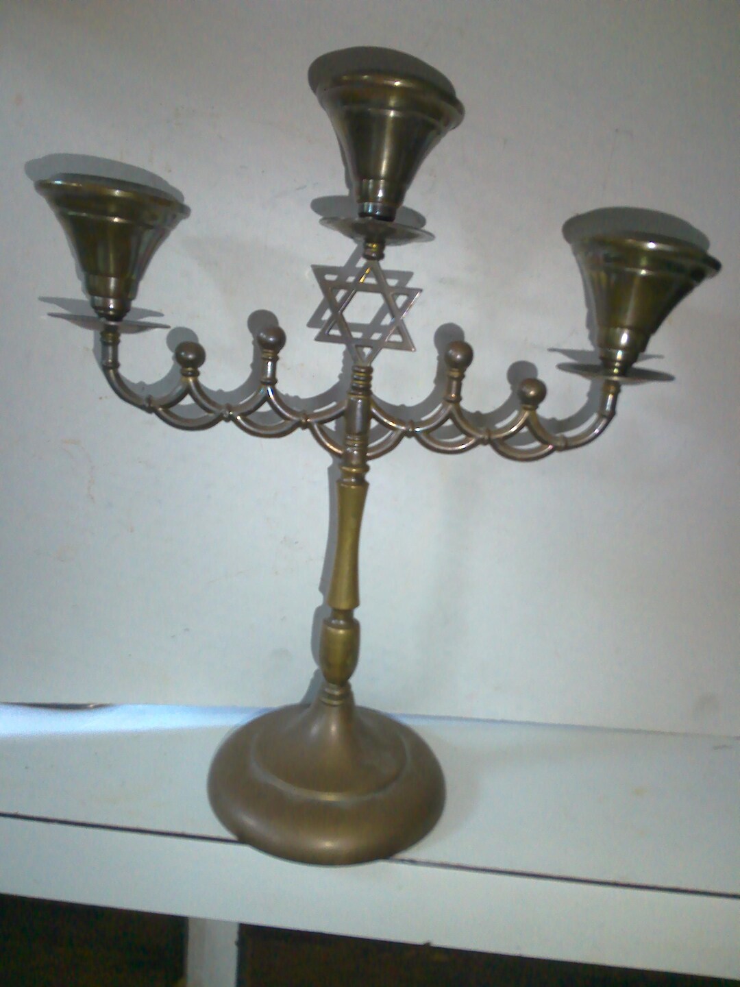 Chandelier Cristal 7 Branches - Candélabre Classique Judaica, Neuf