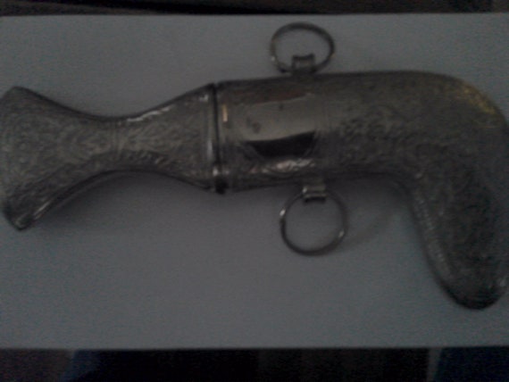 Jambiya Dagger - 7.5" silver brass form with orna… - image 4