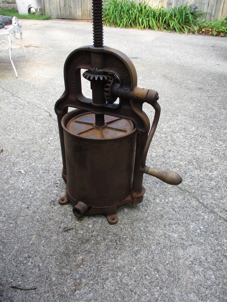 Antique Simmons Howe Cast iron Sausage or Wine press 1897 Etsy