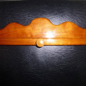 Wall Mounted Restaurant Menu Clip - Handmade wood form holds notepads or photos or menu and daily specials