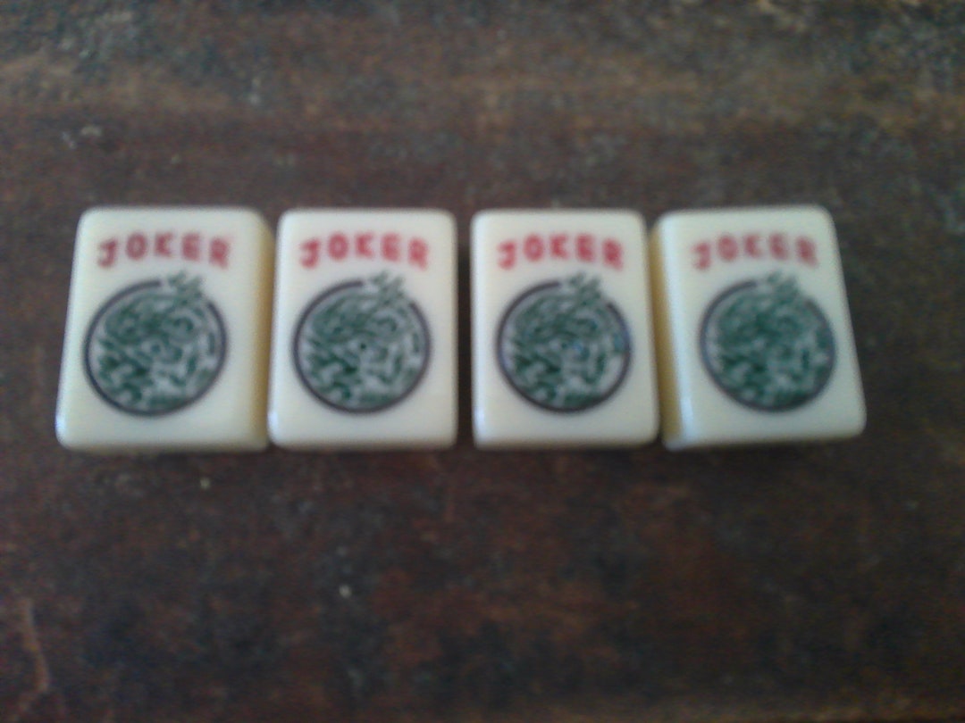 Mahjong Tiles Set of 4 Joker Tiles 1.1 Long X .8 X .5 - Etsy
