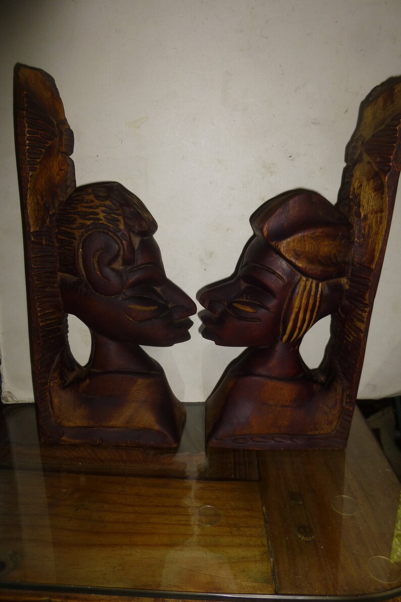 African Bookends Fun and unusual carved wood forms featuring Etsy