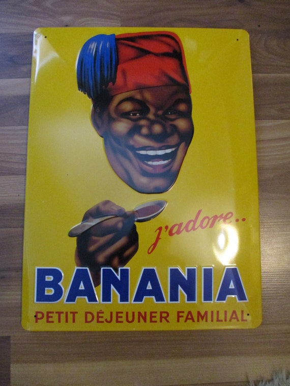 PLAQUE PUBLICITAIRE BANANIA EUR 7,00 - FR PLAQUE PUBLICITAIRE BANANIA EUR 7,00 - FR