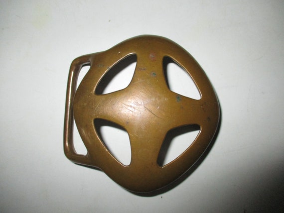 Duncan Laurie Cast Brass Belt Buckle - Peak Hippie Era  display picture 3