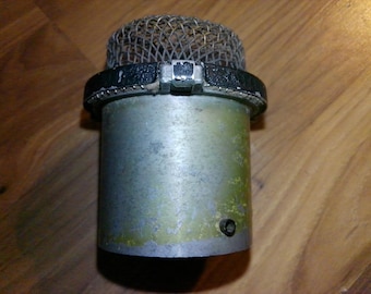Microphone Cage - 1940s era mic cover mesh cage 3.25" high x 3" diam across screen -by American