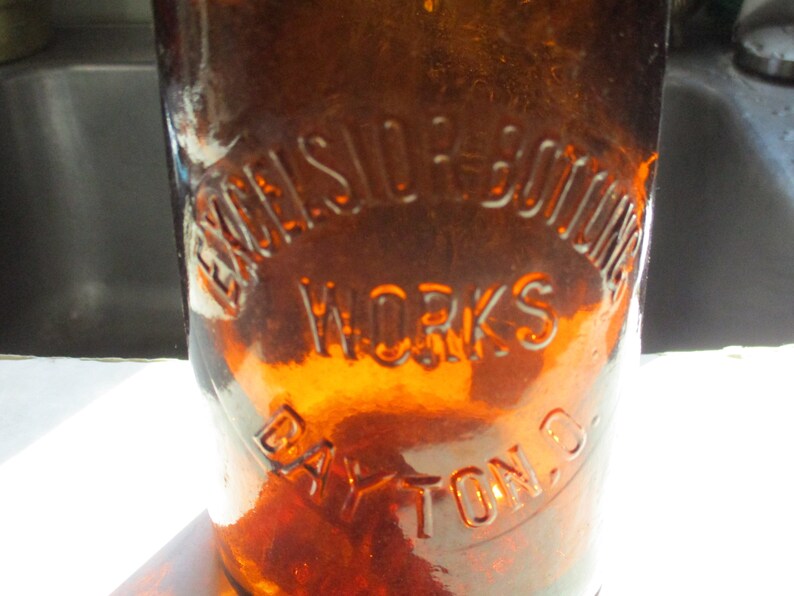 Antique Midwestern Beer Bottles 3 Quart amber and clear Etsy