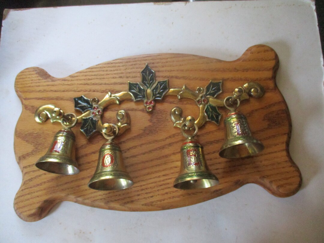 NOEL Bells Set - 4 Piece Christmas Bells Each With N O E or L Letter ...