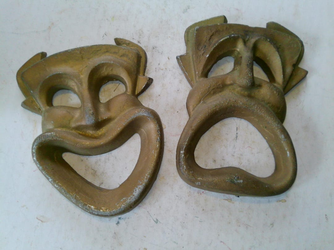 Tiki Style Theater Masks - Sock and Buskin Comedy and Tragedy ...