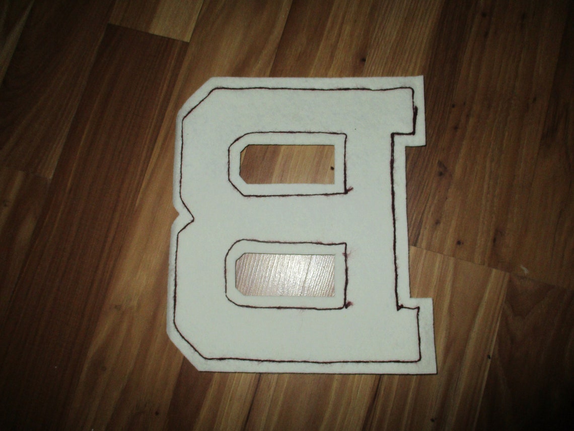 Large Varsity Letter B Letterman Jacket Patch 8 25 Etsy