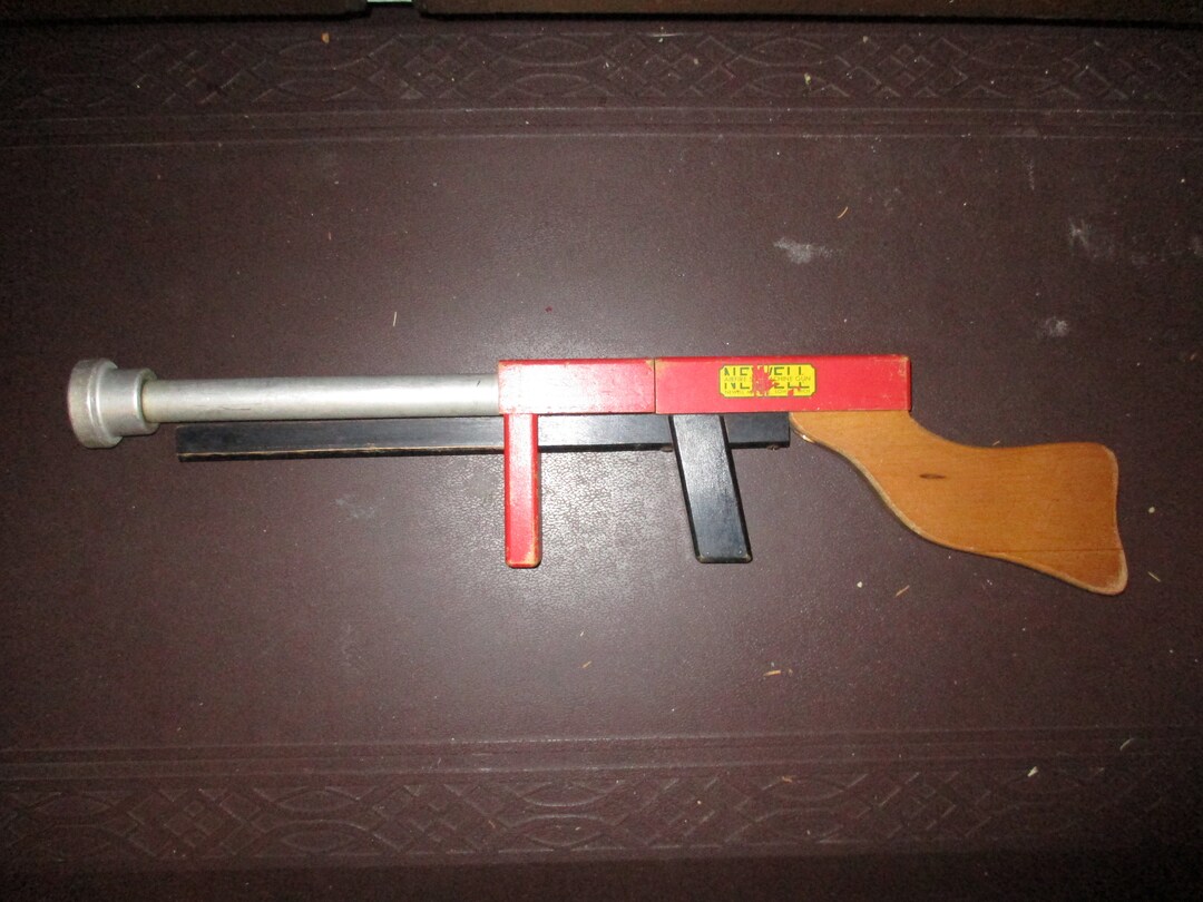 Ping Poll Gun Antique Newell Machine Gun Style Ping Pong Ball Gun - Fun Pump Form ...
