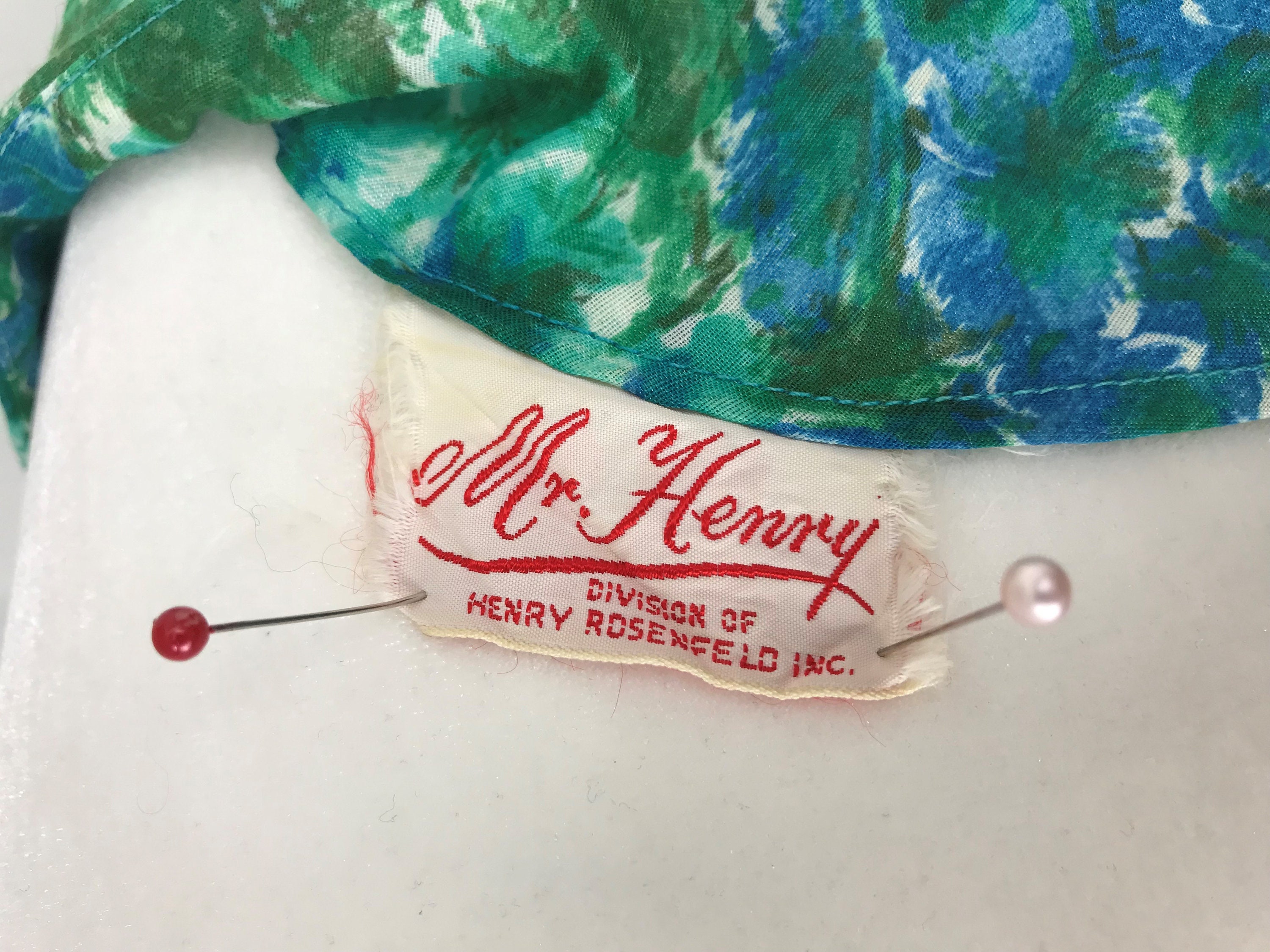 Vintage Early 1960s Henry Rosenfeld Fit and Flare Watercolor Floral Day ...