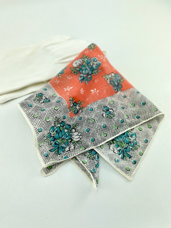 vintage lawn handkerchief Gem