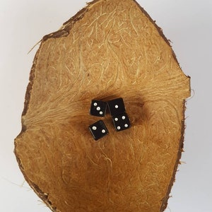 Horn dice 7/7mm           One pair.