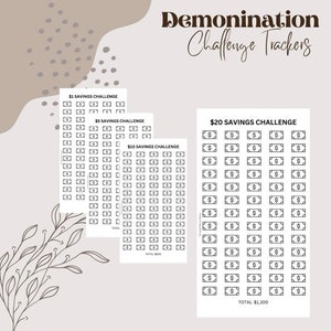 DIGITAL ITEM | Denominations Savings Challenges | A6 Size
