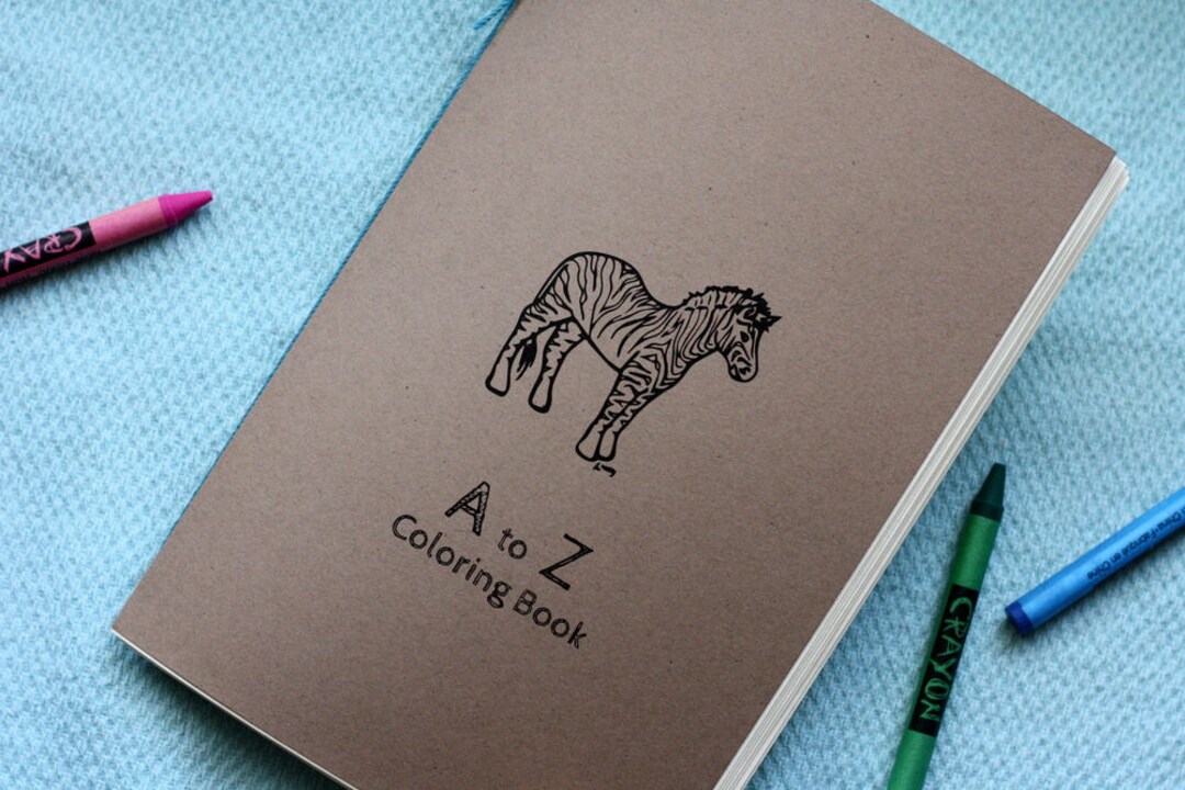 Printable A to Z Coloring Book - Etsy