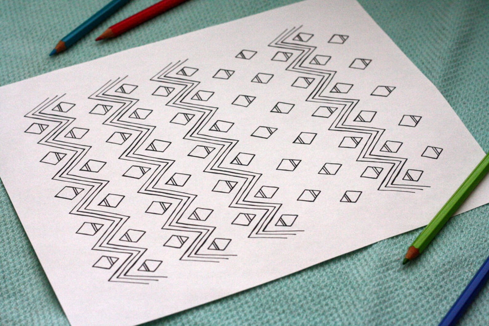 Tribal Patterns 10 Printable Coloring Pages 8.5 X 11 - Etsy
