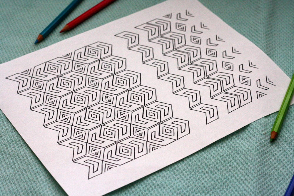 Tribal Patterns 10 Printable Coloring Pages 8.5 X 11 - Etsy