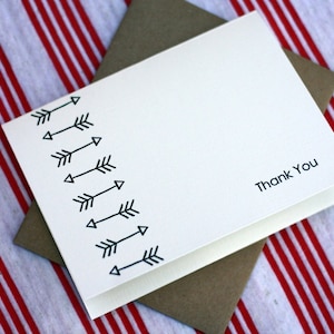 Tribal Notes 1 A2 Printable Thank You Card One Design image 1