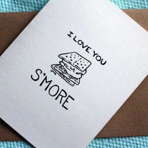 I Love You S'More A7 Printable Valentine's Day Card image 1