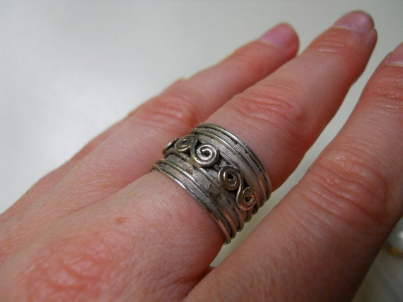 Hand crafted Sterling Silver Band - image 2