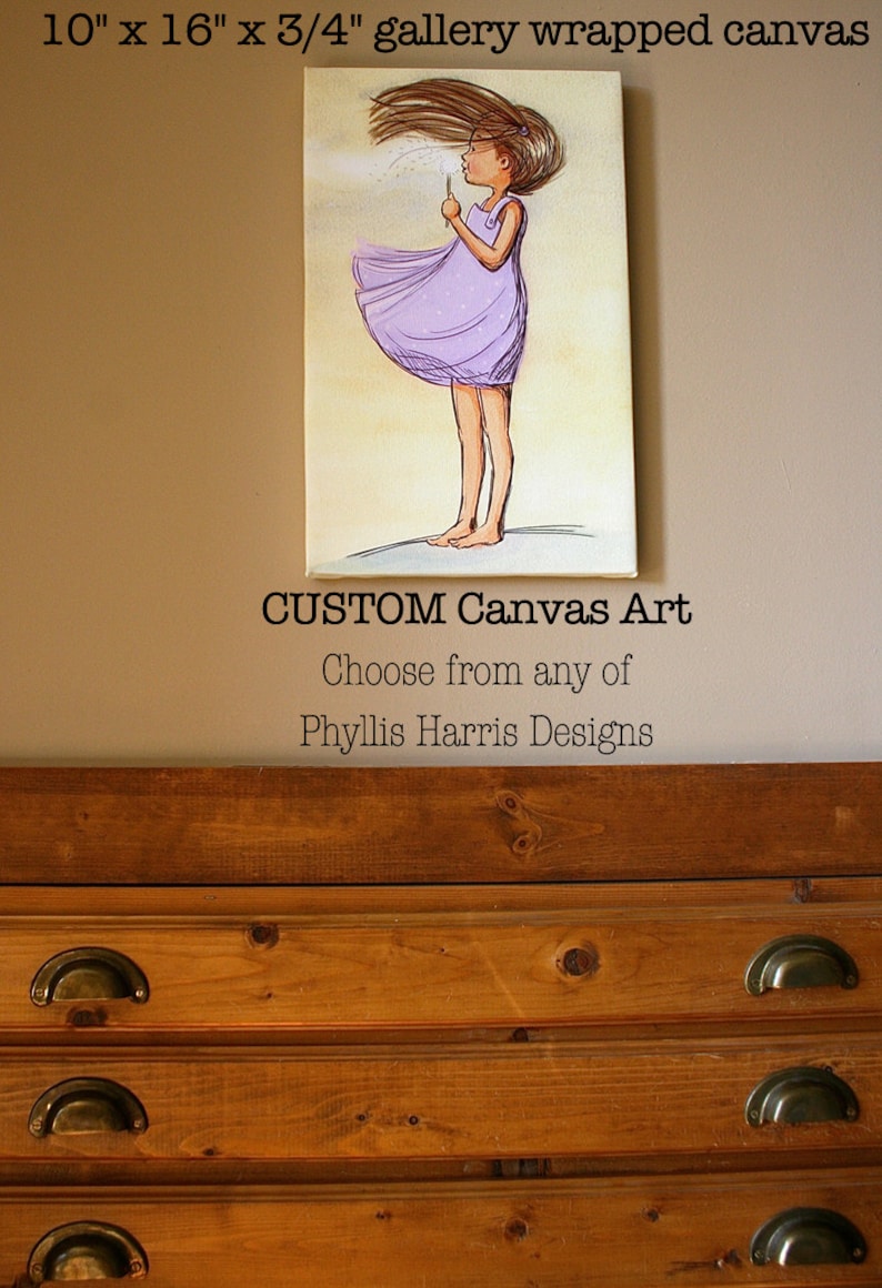 Canvas Children's Wall Art Customized Choose from any Etsy