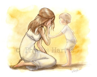 The loss of a child - Inspirational art - Grieving Mother