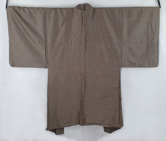 Oshima Tsumugi Brown Silk 1970's Vintage Natsume … - image 3