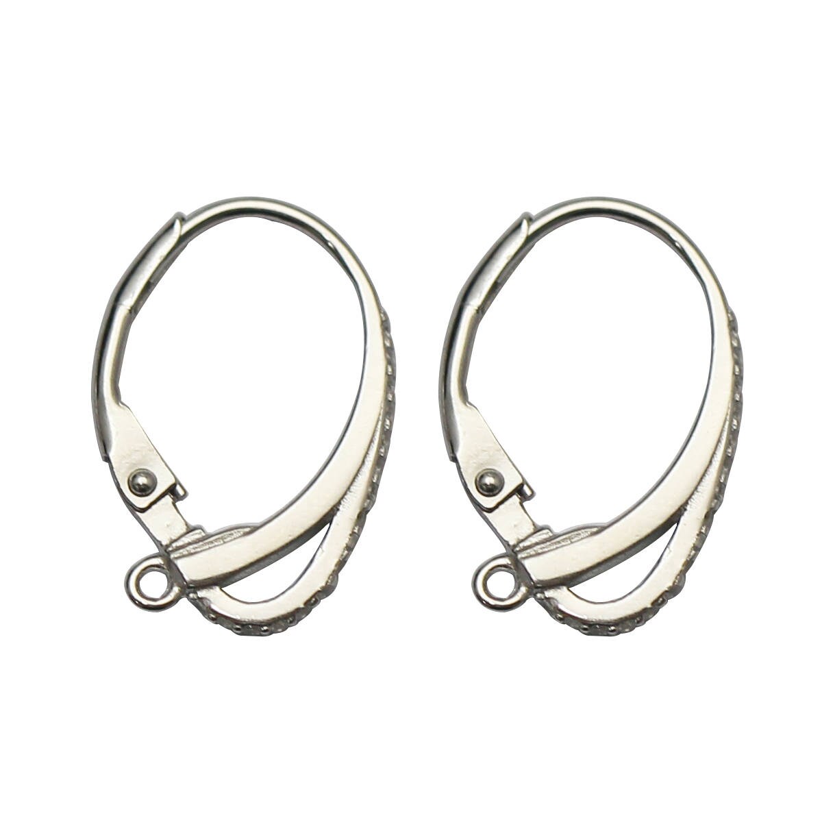 925 Sterling Silver CZ French Earring Hook Ear Wire Connector Etsy