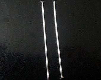 Headpin sterling silver  25mm long (1 inch) Sold per pkg of 50 pcs SKU3840RSS