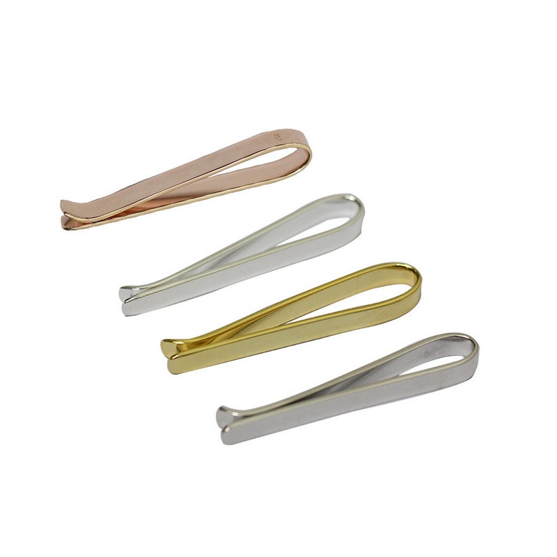 personalised sterling silver tie clip