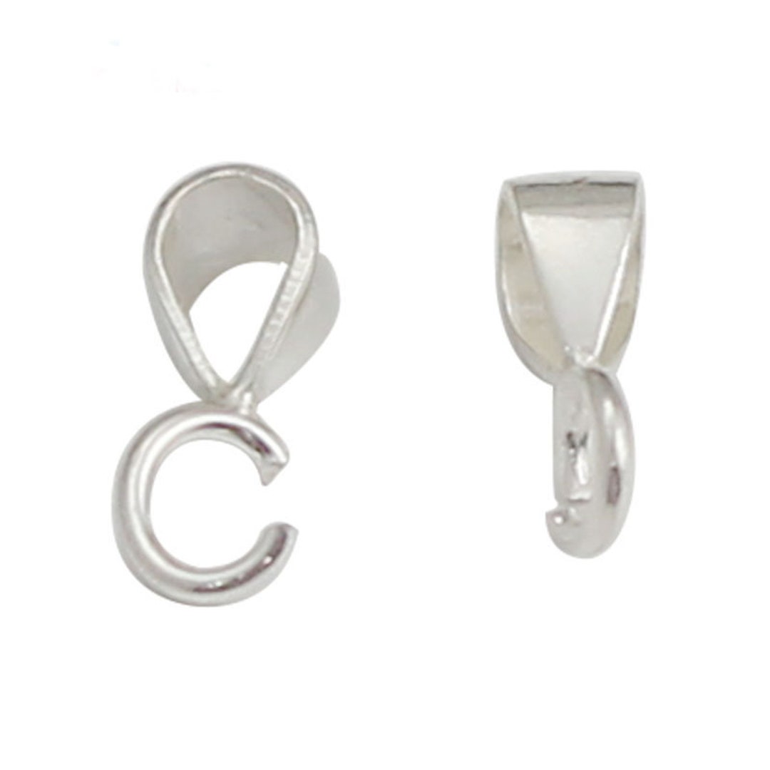 Sterling Silver Pendant Bail Tiny Pendant Bails Open Rings Wholesale