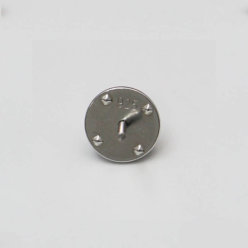 925 Sterling Silver Brooch Pin Back Handmade Badge Pendants for DIY Jewelry Making SKU34018 image 7