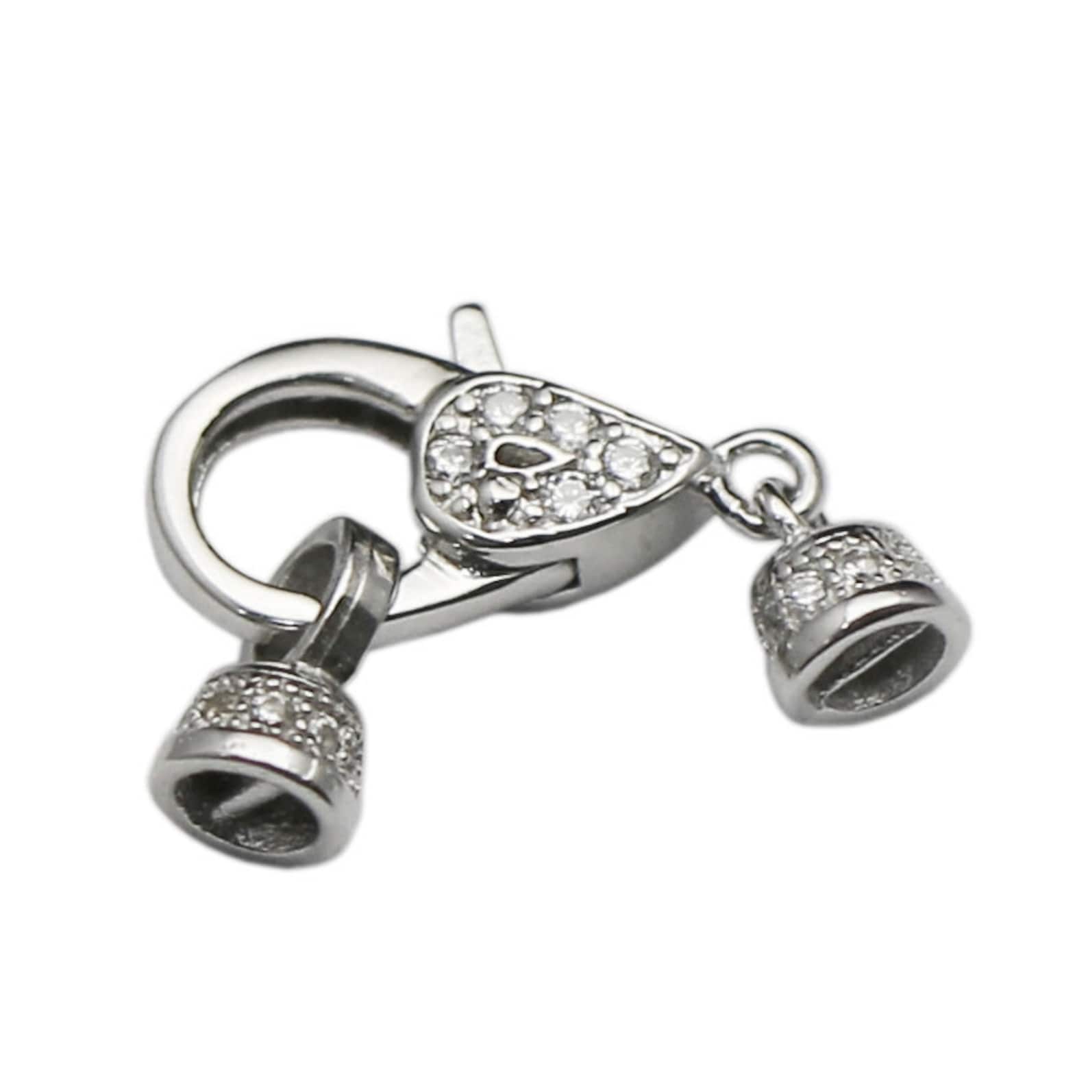 Bracelet End Caps Sterling Silver Lobster Claw Clasp Jewelry Etsy