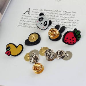 925 Sterling Silver Brooch Pin Back Handmade Badge Pendants for DIY Jewelry Making SKU34018 image 10