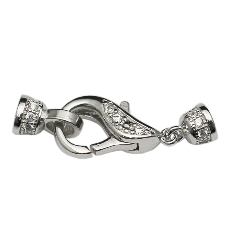 Sterling Silver, 925 Lobster Claw Clasp 2 styles - 7 sizes 8mm - 18mm 1  PC-10 PC