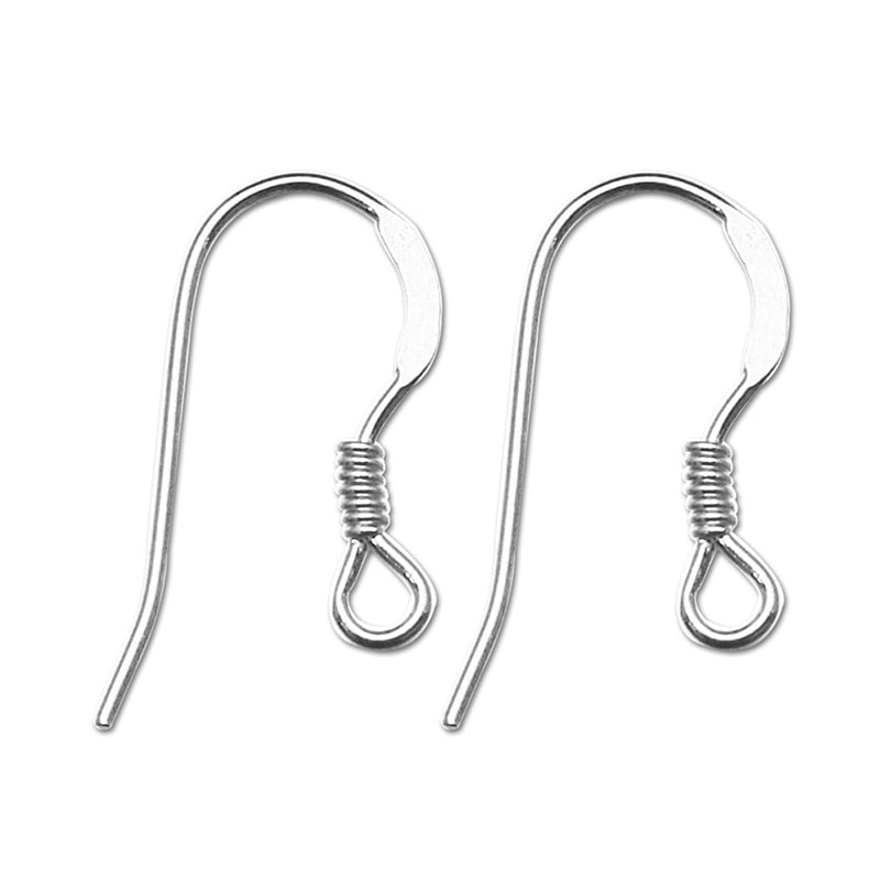 Silver Earring Hooks 925 Sterling Silver Earring Hook Ear Etsy